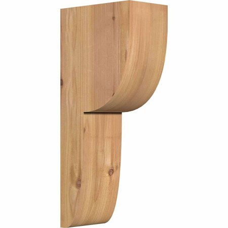 Ekena Millwork Crestline Smooth Corbel, Western Red Cedar, 3 1/2"W x 6"D x 14"H COR04X06X14CRE00SWR